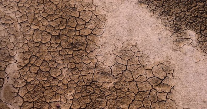 Dry cracked ground