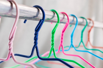 Colorful clothes hanger