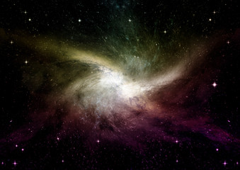 Obraz premium galaxy in a free space