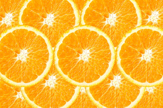 Slice of orange for a background.