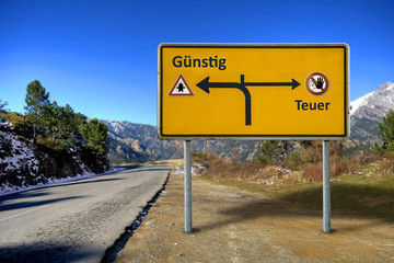 Schild 160 - Günstig