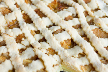 tasty cake with apple