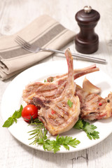 grilled lamb chop