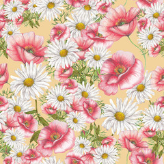 Seamless pattern in vintage style