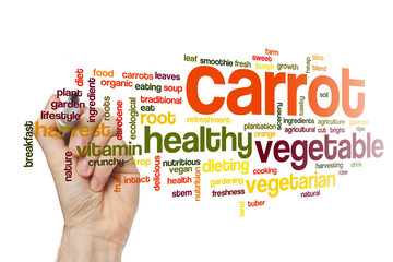 Carrot word cloud concept