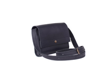 Leather bag on a white background, isolated