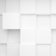 White 3 d abstract empty interior