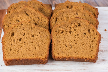 Pumpkin cream cake.