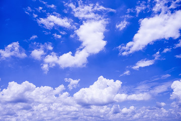 blue sky background with tiny clouds