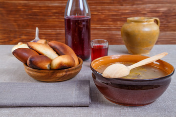 суп в тарелке