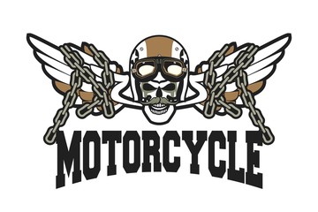 Biker Skull Emblem