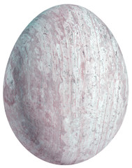 oeuf de pierre, fond blanc 