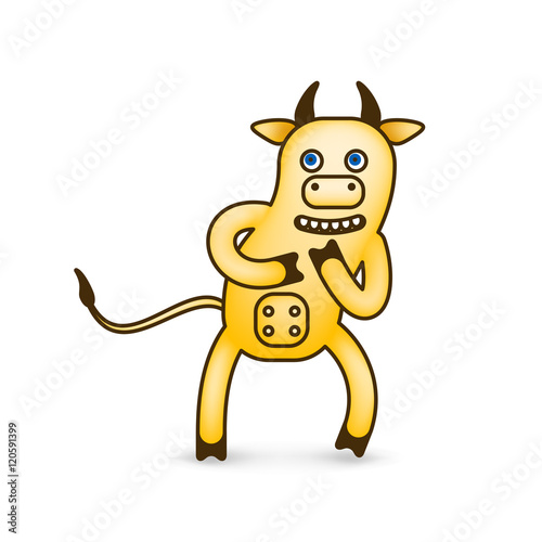 yellow cow clipart - photo #14