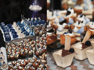 Variety of snacks on the table