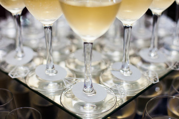 A lot of wine glasses