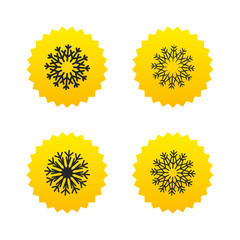 Snowflakes artistic icons. Air conditioning.