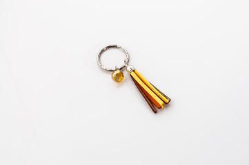 Key chain isolated on a white background.