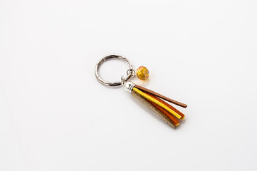 Key chain isolated on a white background.