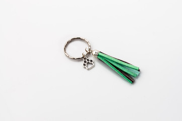 Key chain isolated on a white background.
