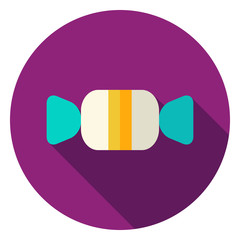 Treat Candy Circle Icon