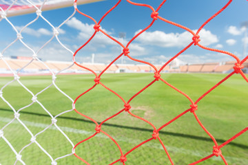 Fototapeta premium Nets of a soccer field