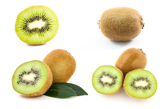 collection of perfectly fresh kiwi fruit