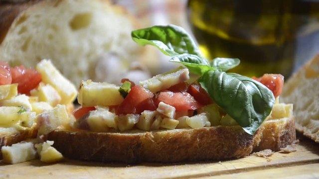 Bruschetta con frittata Cucina italiana Italienische K&uuml;che 브루스케타 Брускетта Brusketta بروسكيتا ブルスケッタ Брускета بروسکتا イタリア料理 Italian cuisine Итальянская кухня Gastronom&iacute;a de Italia Kuchnia włoska