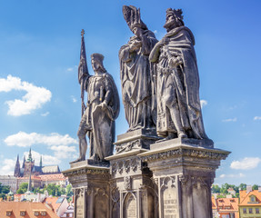 Obraz premium The Charles Bridge Statues