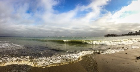 beach panorama of Capitola in California