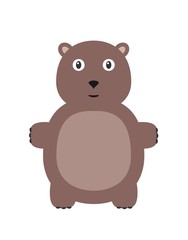 Funny bear character