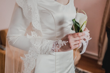 holding hands bride buttonhole Cullen