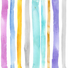 kids watercolor stripce for pattern