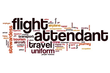 Flight attendant word cloud