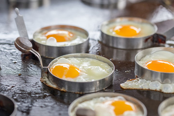The fried eggs