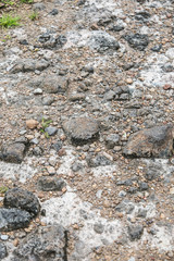 Perspective View On The Rocky Pebble Surface, Stone Background O