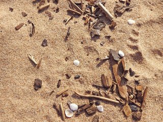 Abstract texture in cold colors of sand