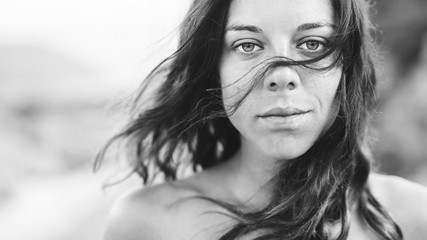 Black and white