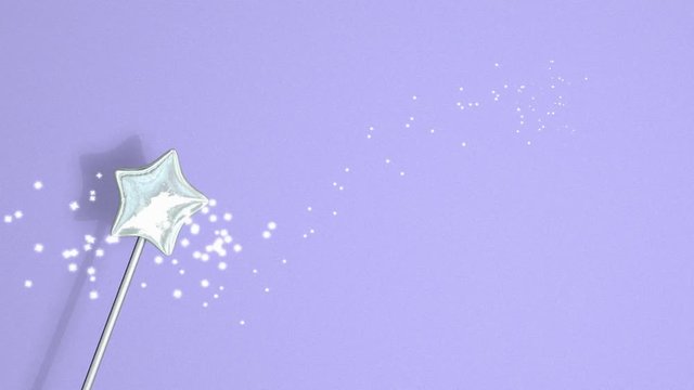 Computer generated, Fantasy animation, magic wand.	