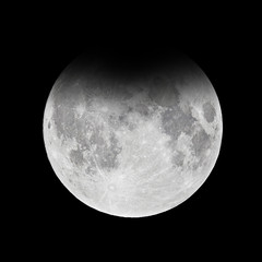 Naklejka premium Full moon - penumbral lunar eclipse