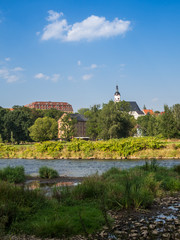 Kloster Wechselburg von der Zwickauer Mulde