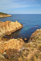 Beautiful landscape on rocky shore