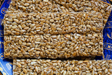 sunflower seeds closeup - kozinaki