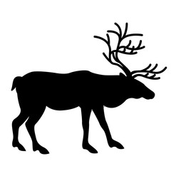 northern deer vector illustration