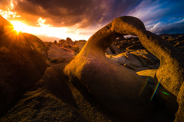 Mobius Arch at Sunset Alabama Hills