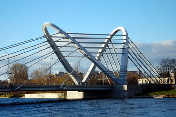 Lazarevsky bridge in Saint-Petersburg, Russia 
