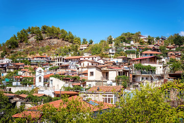 Palaichori, traditional Cyprus mountain village. Nicosia, Cyprus