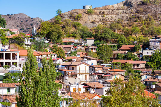 Rooftops of Palaichori village. Cyprus, Nicosia District