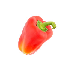 Fresh Red Pepper Isolated On White Background.