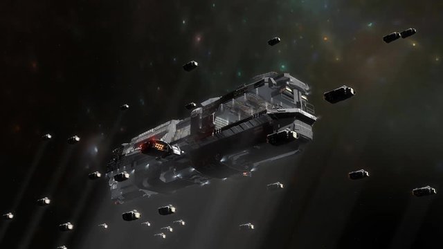 Computer generated, Sci-fi spaceship, star ship.	