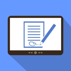 Paper Signature Tablet Icon